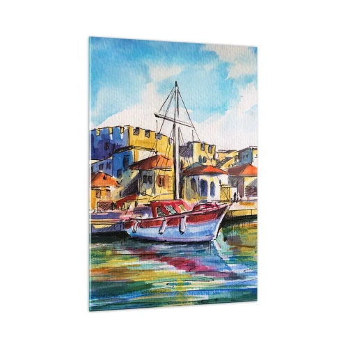 Tablou pe sticlă - Curcubeu după-amiază - 70x100 cm