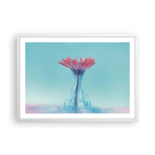 Poster în ramă albă - Într-o unduire revigorantă - 70x50 cm