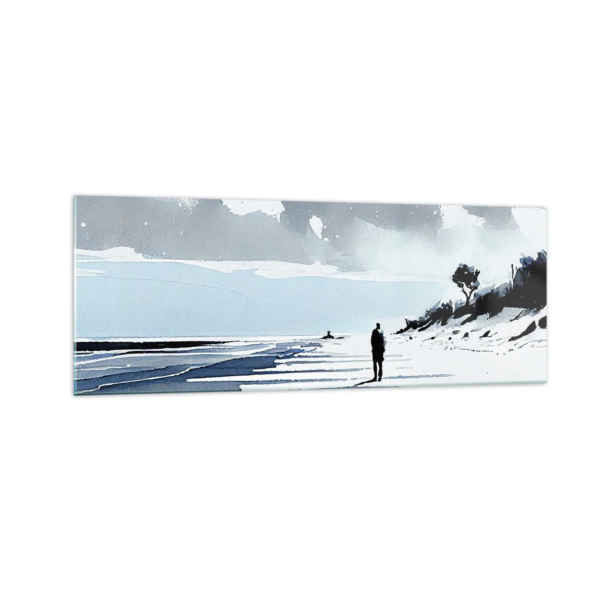 Tablou pe sticlă - Singuratic - 140x50 cm
