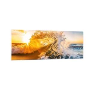 Tablou pe sticlă - Joc în nisip - 140x50 cm