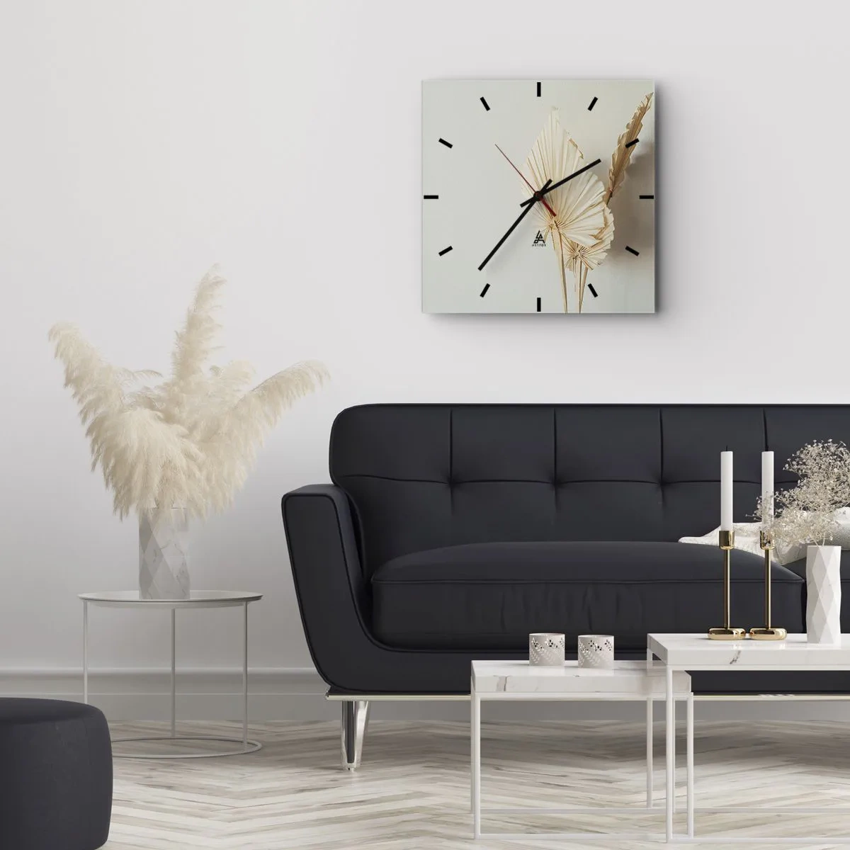 Ceas de perete - Ceas pe sticlă - Când este nevoie de ușurare - 40x40 cm