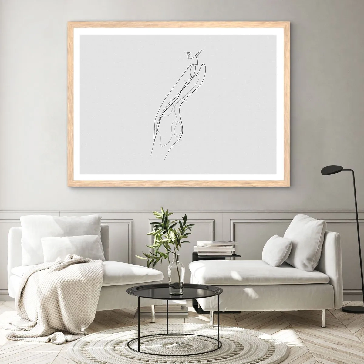 Poster în ramă de stejar deschis - Abia o promisiune - 91x61 cm