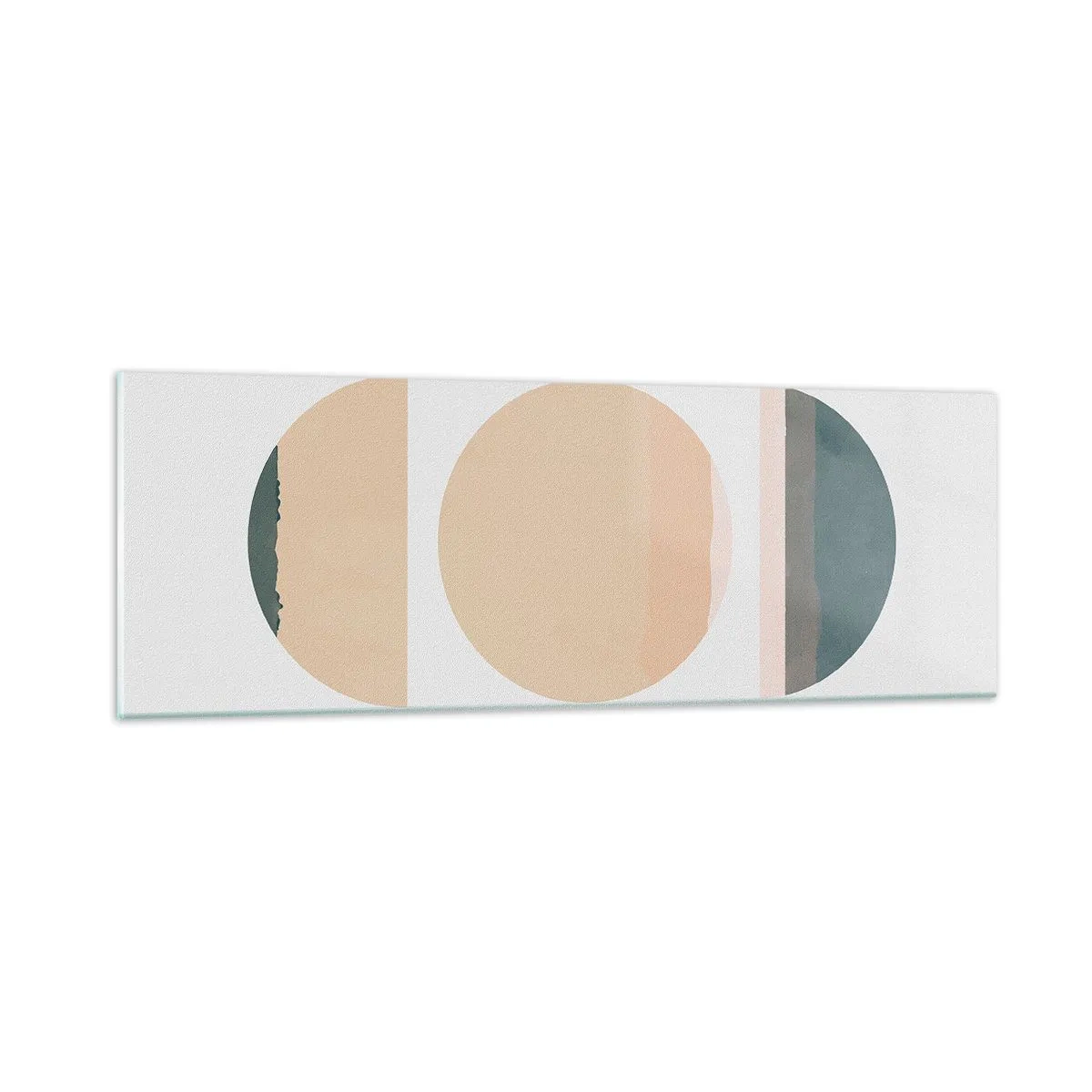 Tablou pe sticlă - Roată cu roată - 90x30 cm