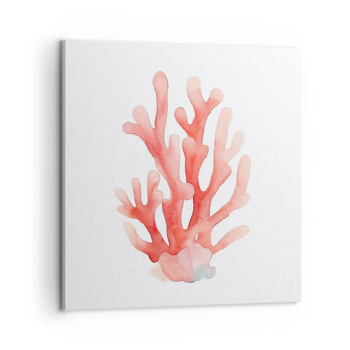 Tablou pe pânză - Culoare de coral - 50x50 cm