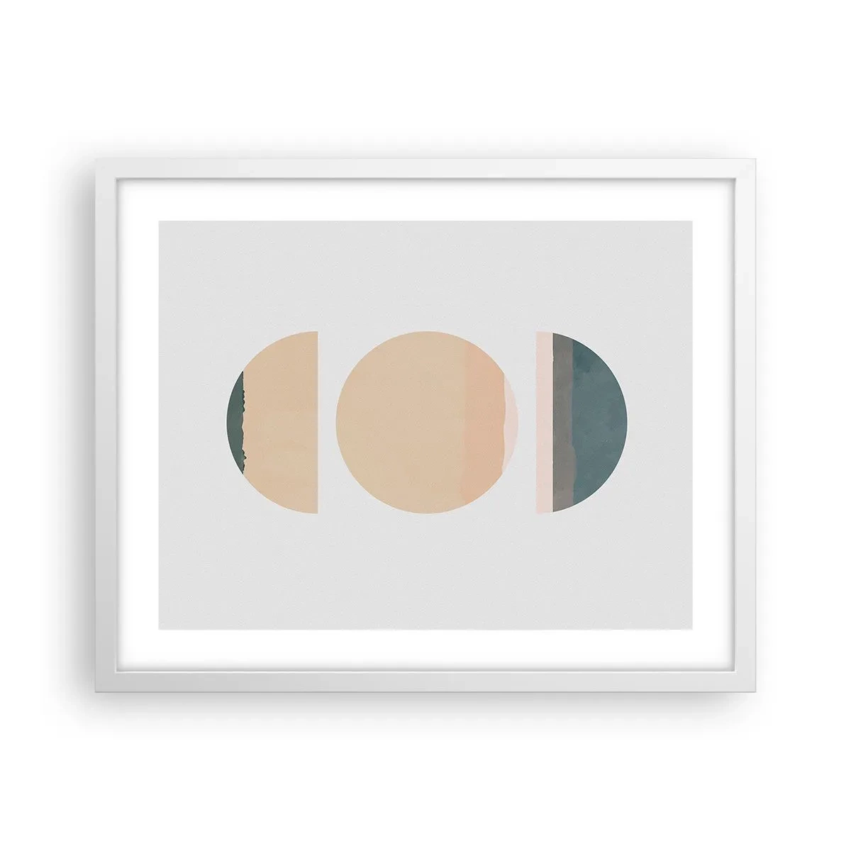 Poster în ramă albă - Roată cu roată - 50x40 cm