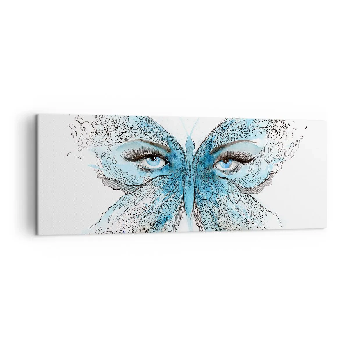 Tablou pe pânză - Polyommatus eros - 140x50 cm