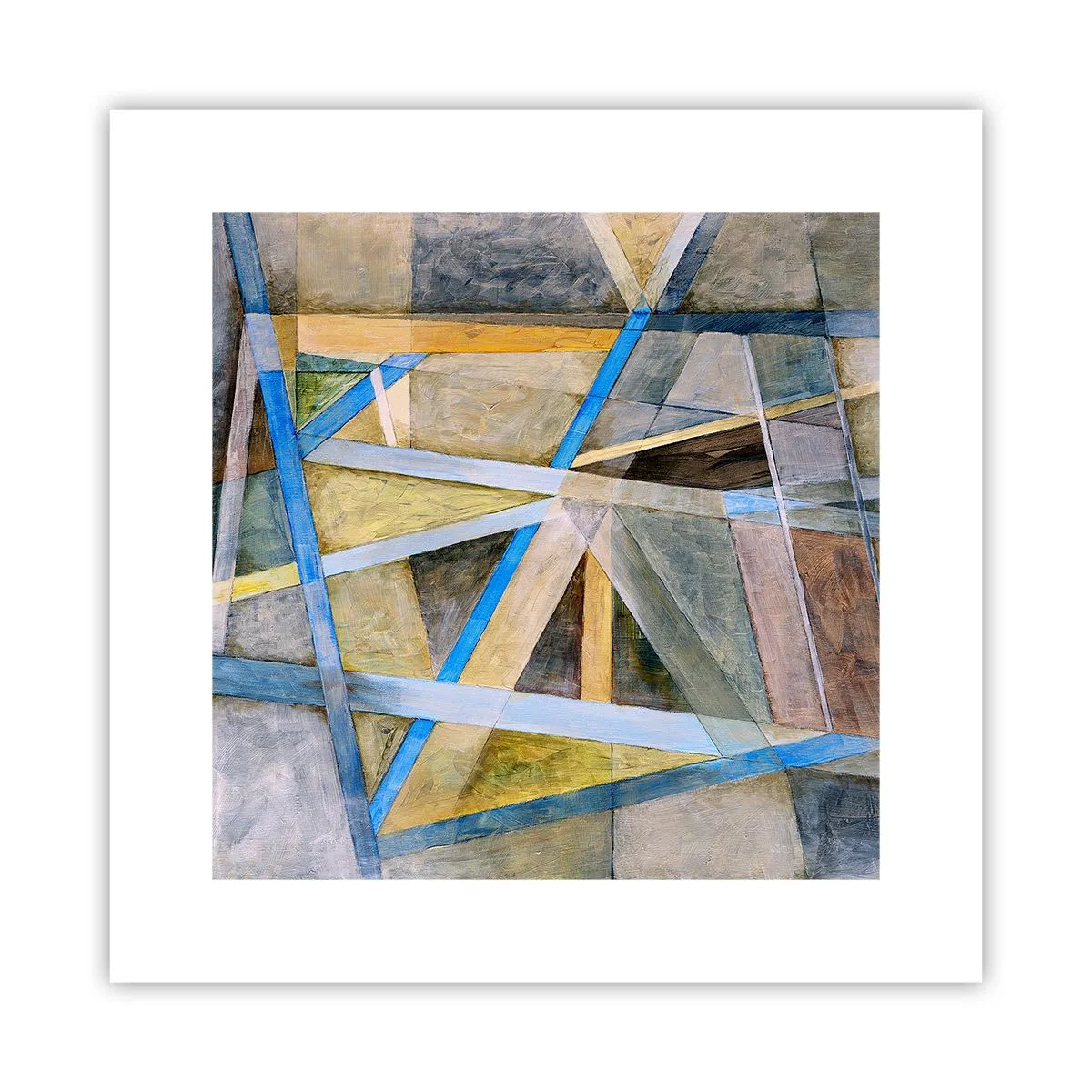 Poster - Drept sau de-a curmezișul? - 30x30 cm