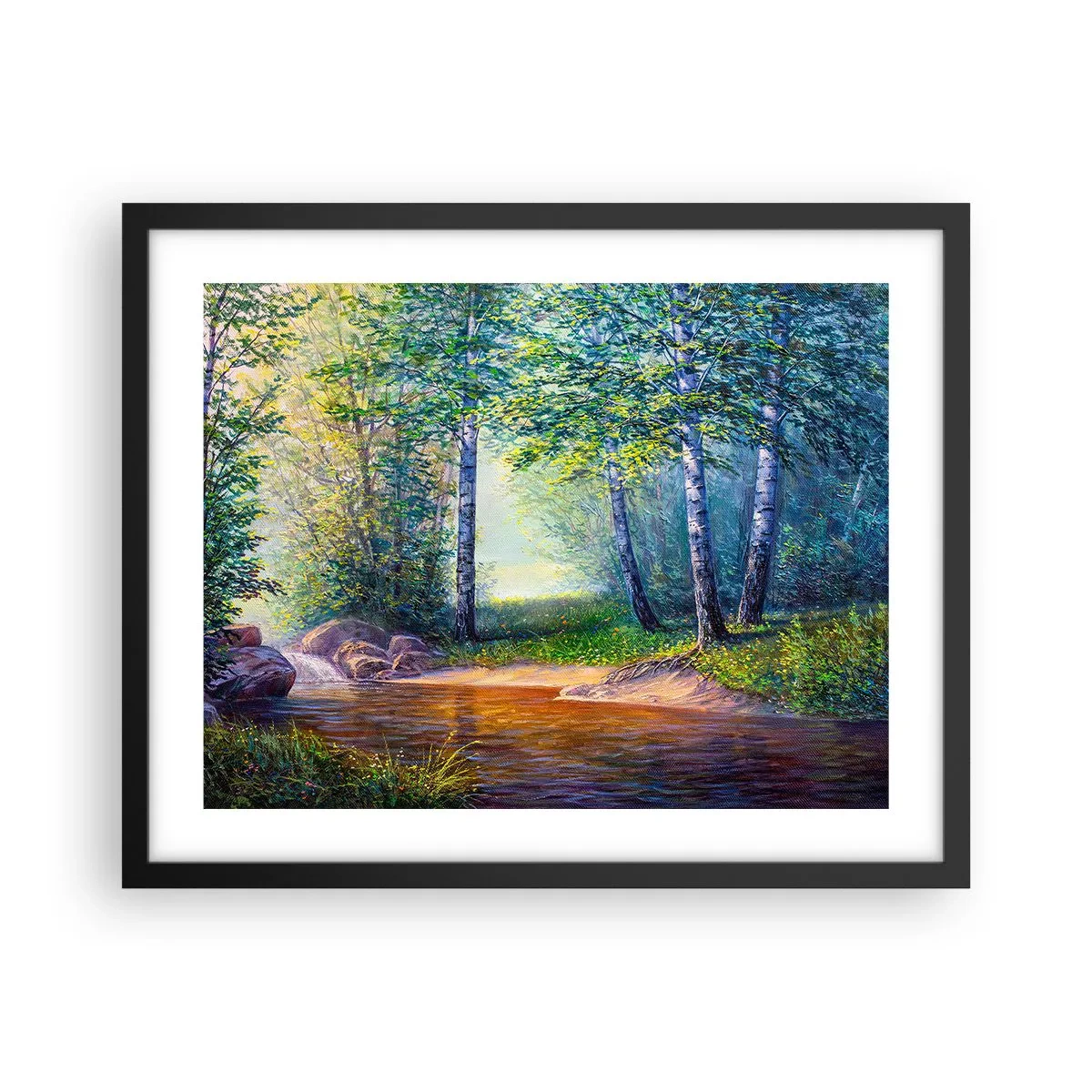 Poster în ramă neagră - Cadru idilic - 50x40 cm