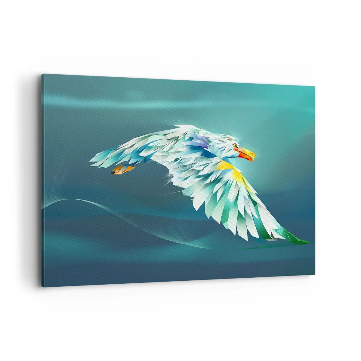 Tablou pe pânză - Puterea vulturului în zbor - 100x70 cm