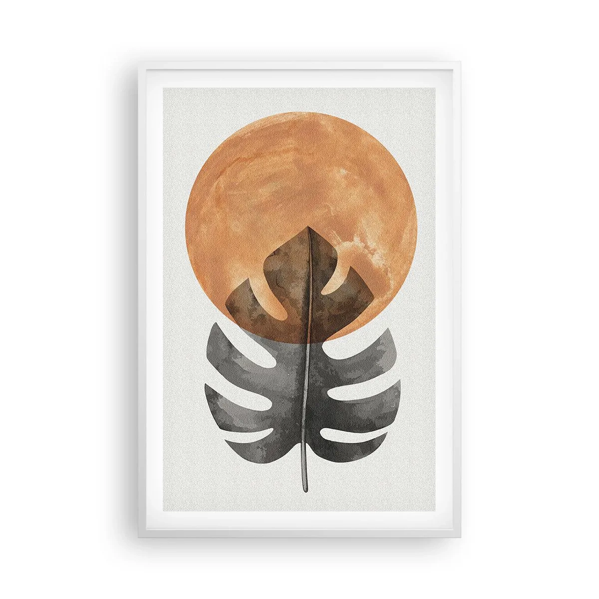 Poster în ramă albă - Doar soarele - 61x91 cm