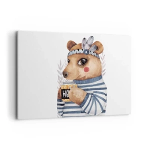 Tablou pe pânză - Ursoaică dulce - 120x80 cm