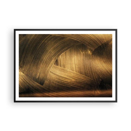 Poster în ramă neagră - Într-un labirint de aur - 100x70 cm