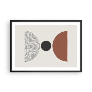 Poster în ramă neagră - În centrul atenției - 70x50 cm