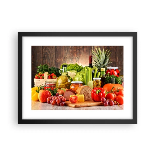 Poster în ramă neagră - Afumate, prăjite, marinate - 40x30 cm