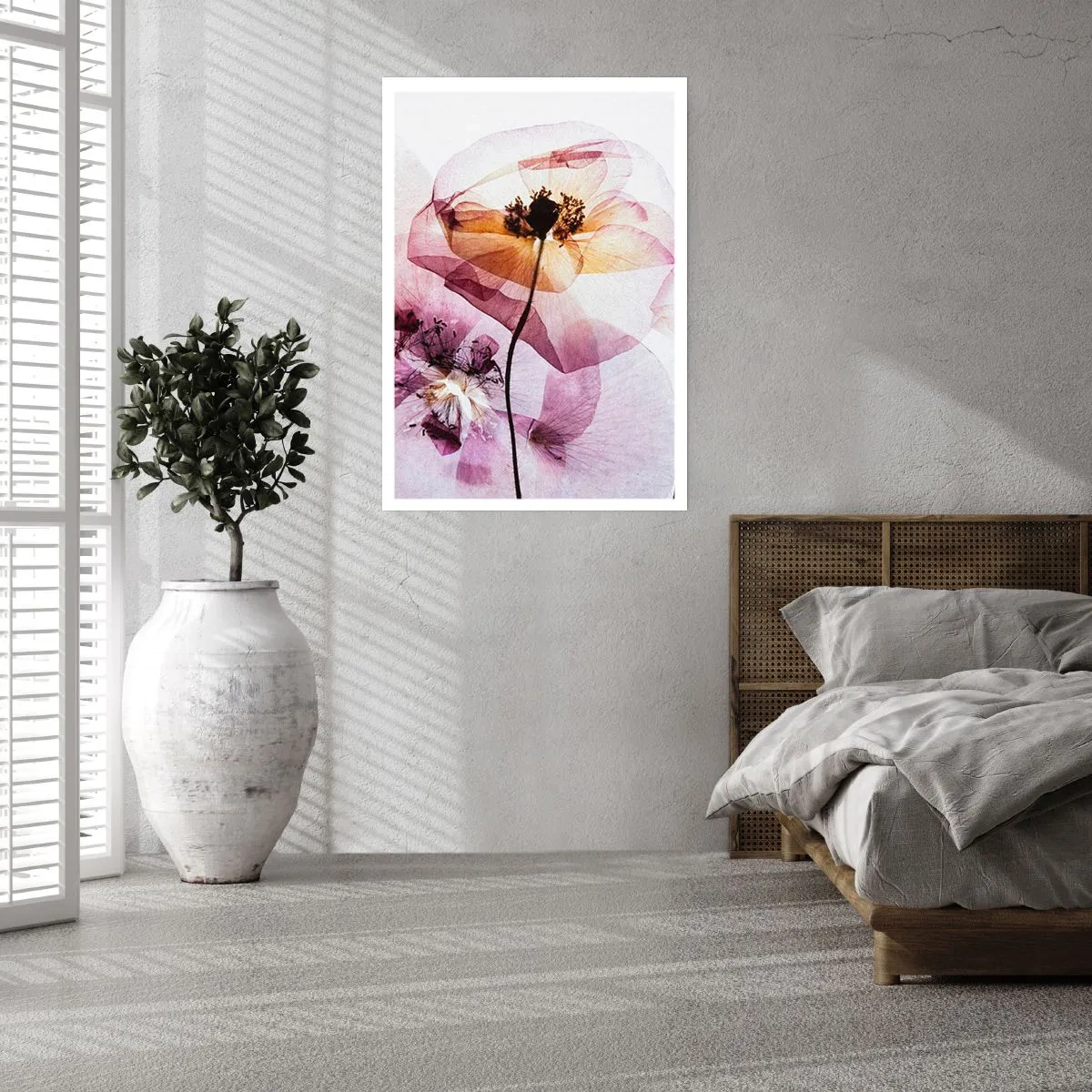 Poster - Corp de flori transparente - 70x100 cm