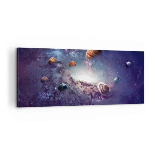 Tablou pe pânză - Sistemul de dans solar - 100x40 cm