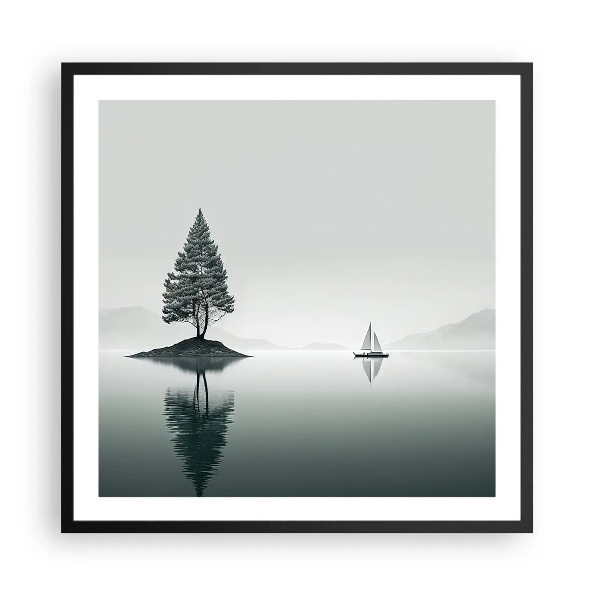 Poster în ramă neagră - Visând cu ochii deschiși - 60x60 cm