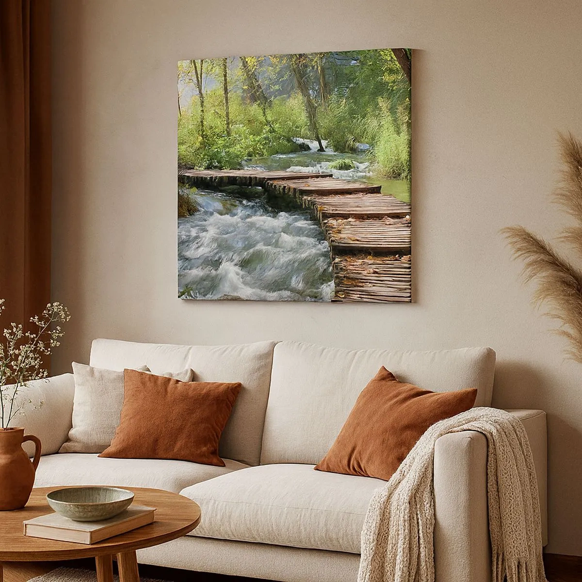 Tablou pe pânză - Cascadă spumoasă - 30x30 cm