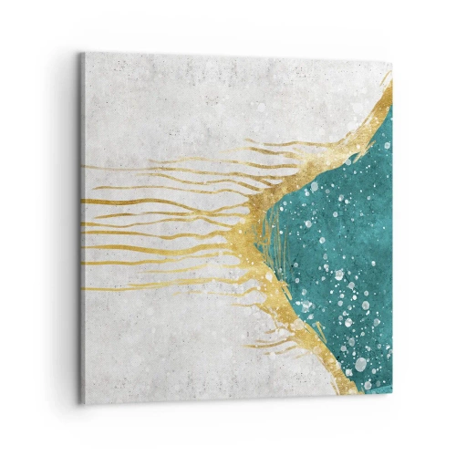 Tablou pe pânză - Mareea de aur - 60x60 cm