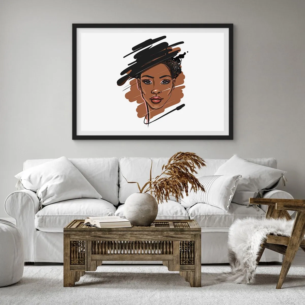 Poster în ramă neagră - Dulce ca ciocolata - 70x50 cm