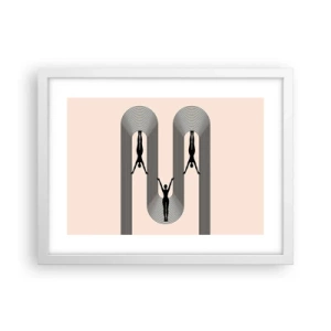 Poster în ramă albă - Cu susul în jos - 40x30 cm