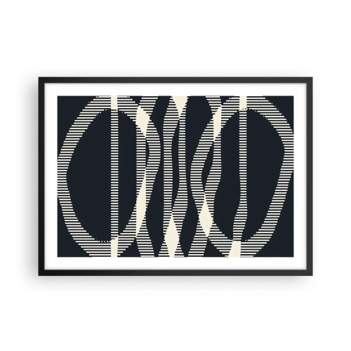 Poster în ramă neagră - Încercare de străpungere a întunericului - 70x50 cm