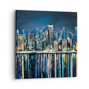 Tablou pe pânză - Cascadă de lumini - 30x30 cm