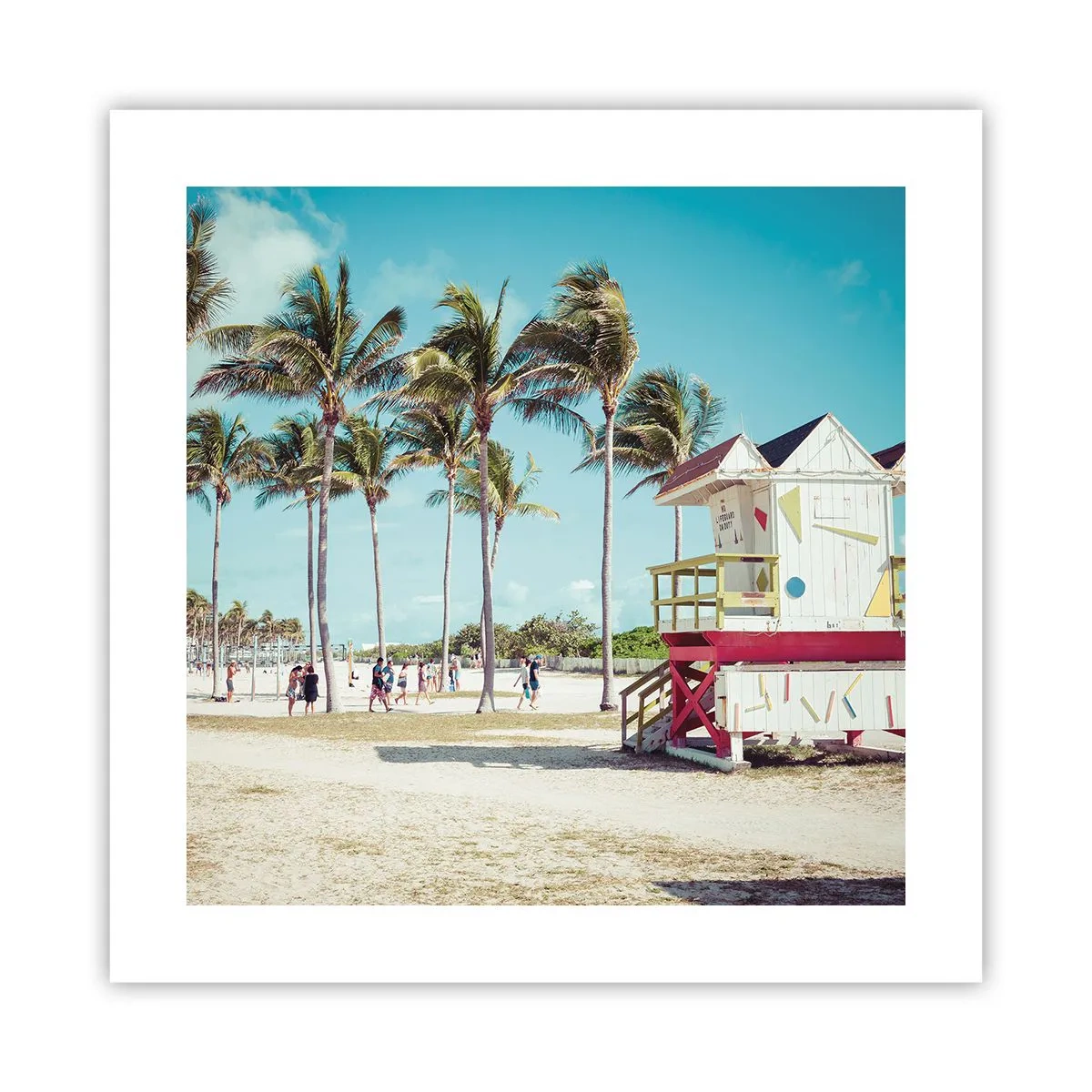 Poster - O zi frumoasă te așteaptă - 40x40 cm