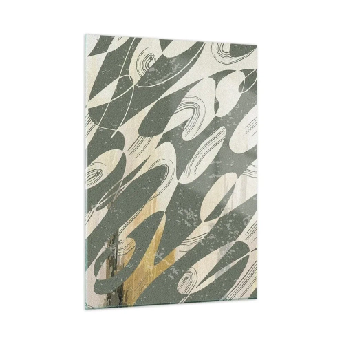 Tablou pe sticlă - Abstracție ritmică - 50x70 cm