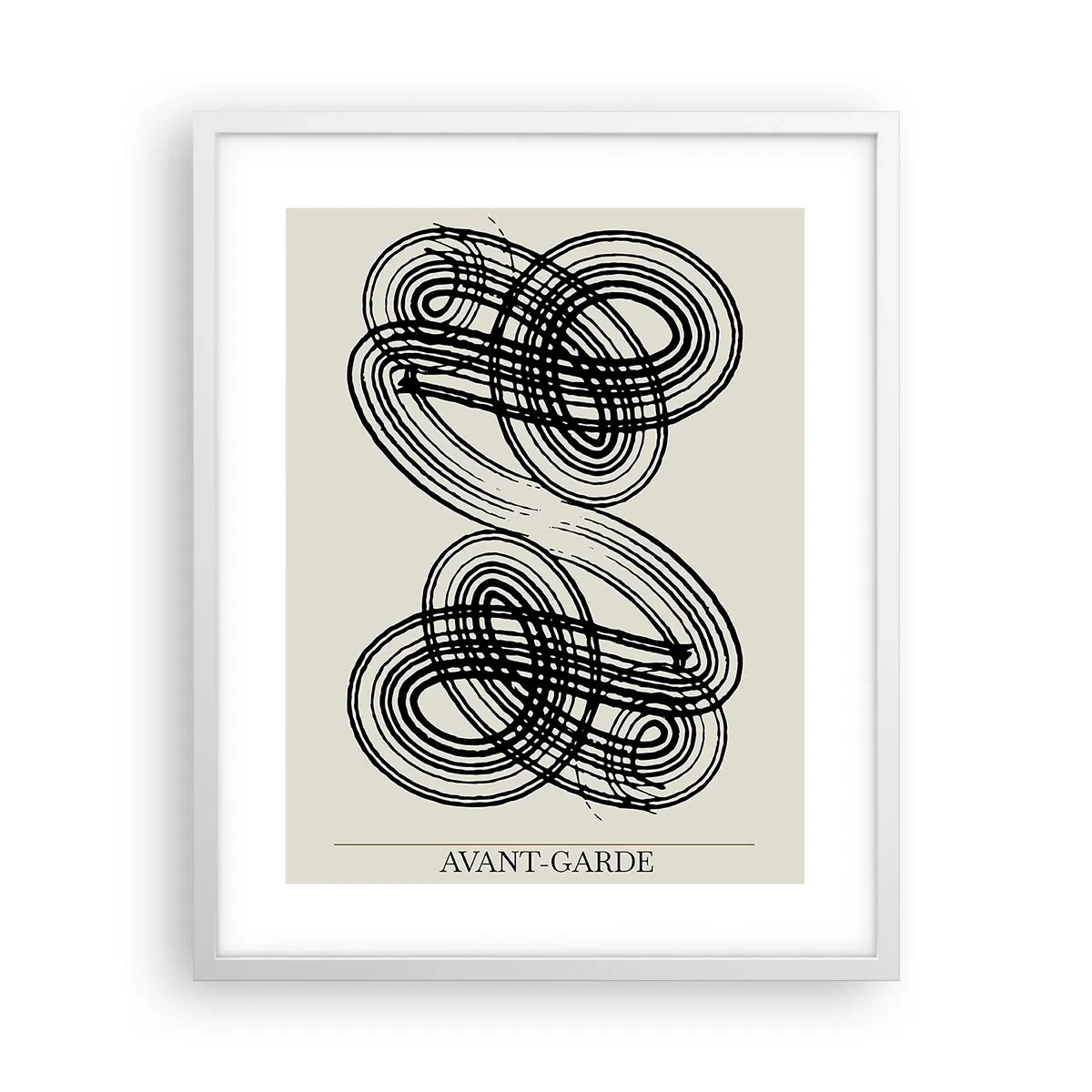 Poster în ramă albă - A apărut spontan - 40x50 cm