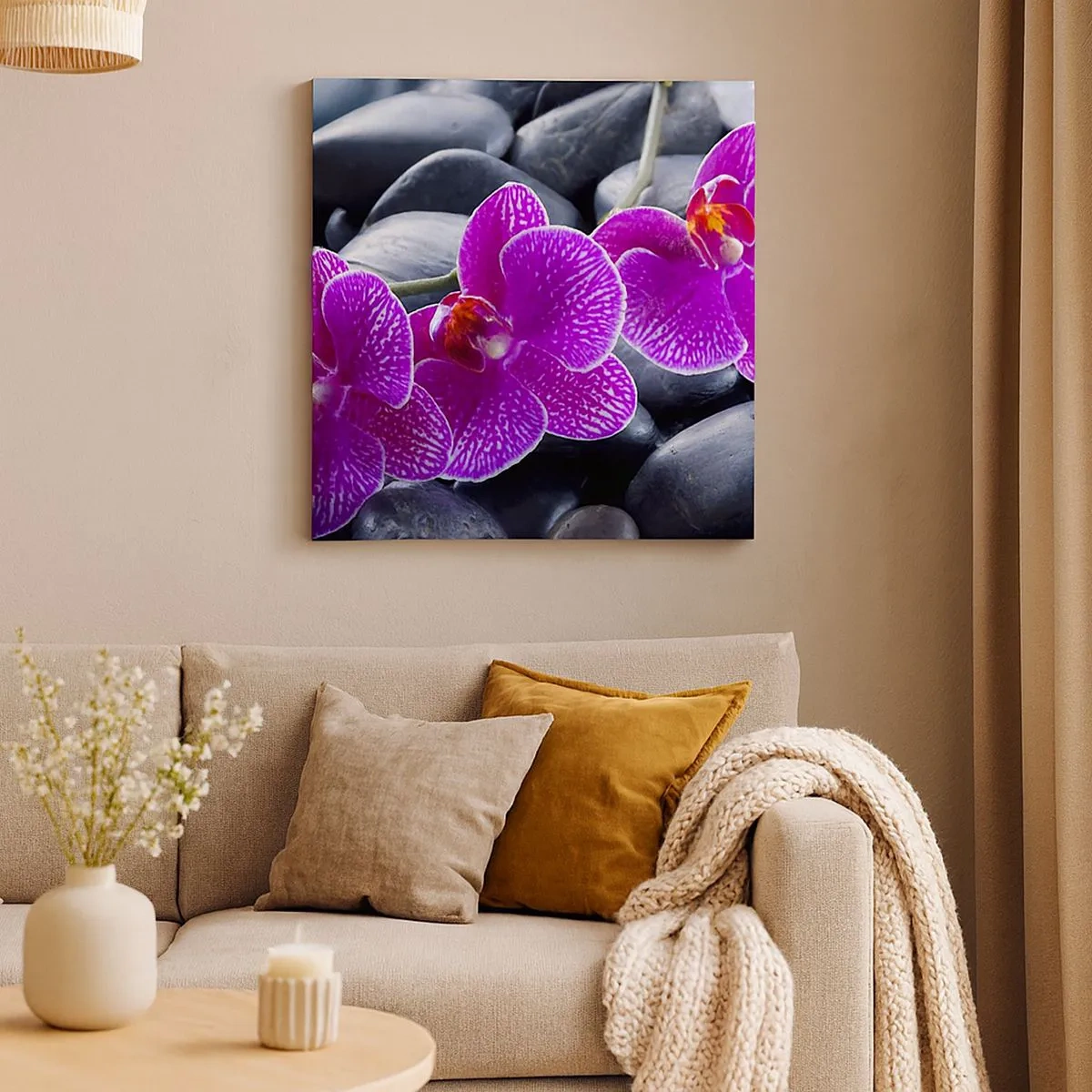 Tablou pe pânză - Pietrele s-au luminat de încântare - 30x30 cm