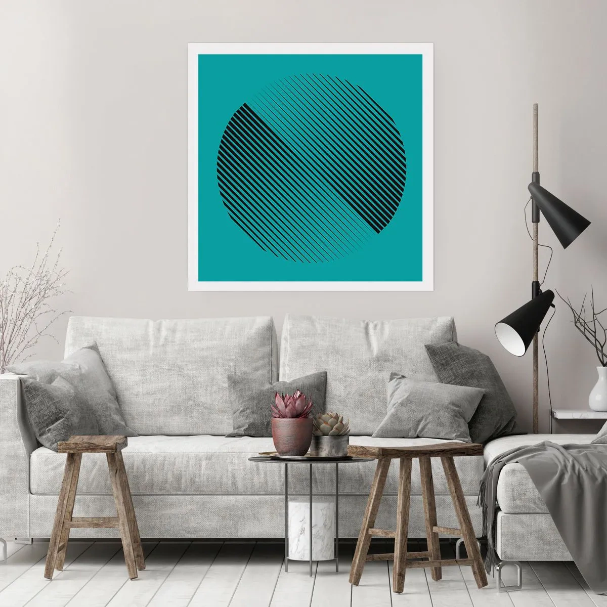 Poster - Cercul - o variație geometrică - 60x60 cm