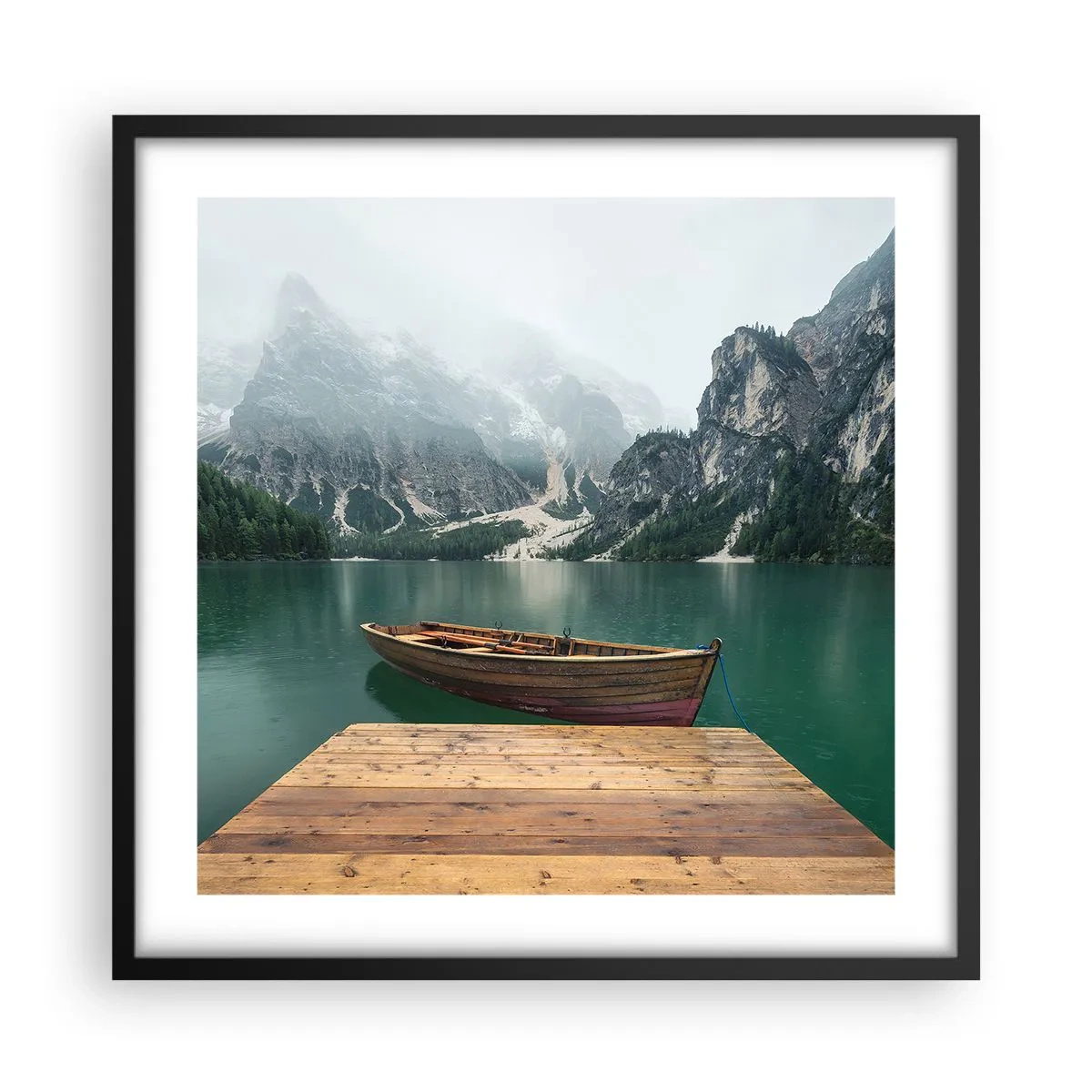 Poster în ramă neagră - Și frunțile mândre - 50x50 cm