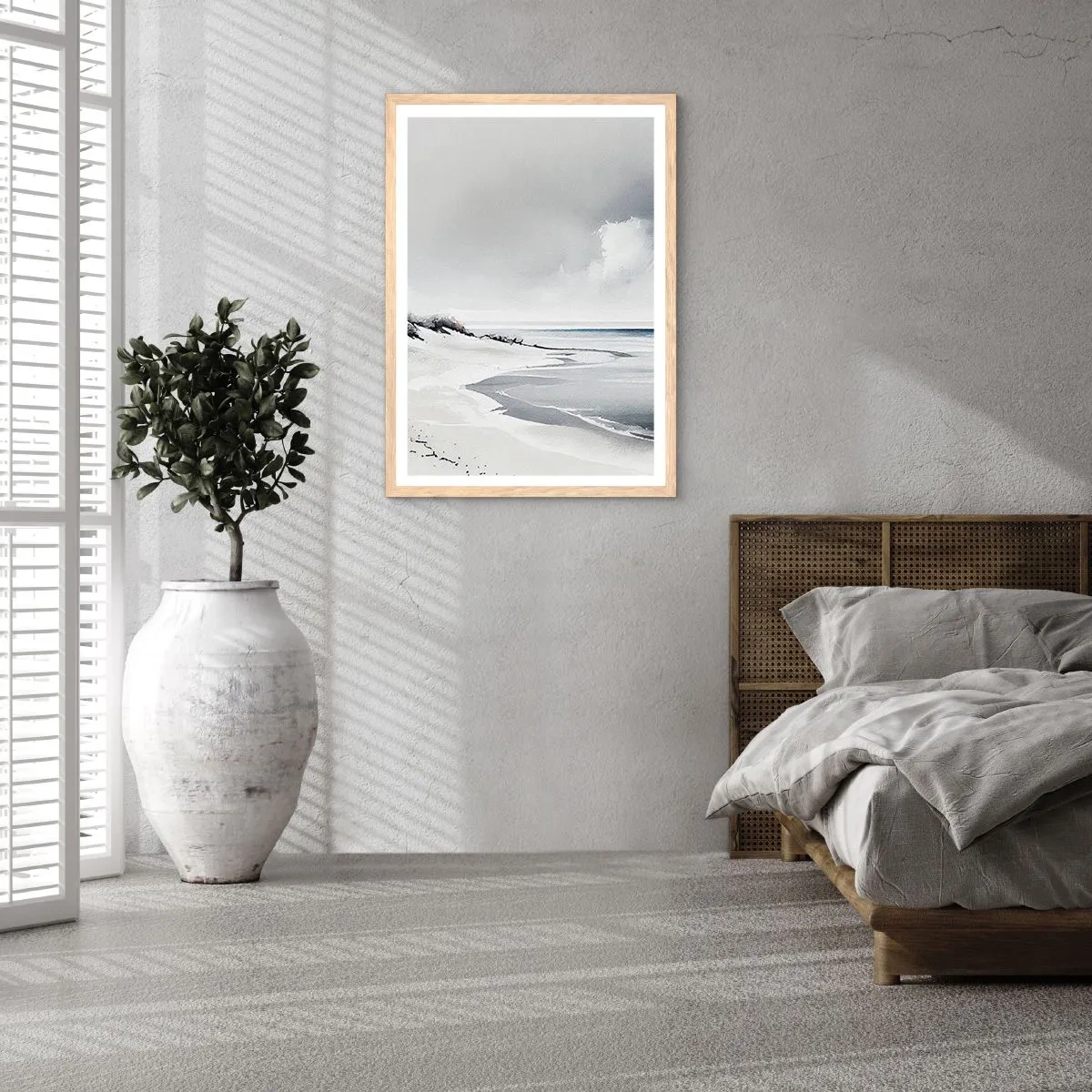 Poster în ramă de stejar deschis - Întotdeauna împreună - 61x91 cm