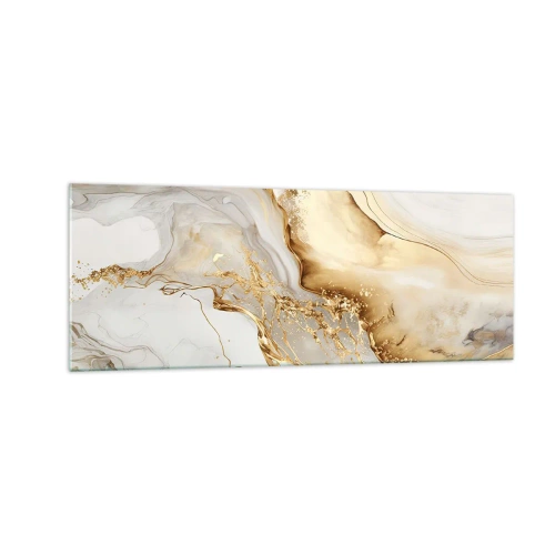 Tablou pe sticlă - Abstracție: frumusețe și bunătate - 140x50 cm