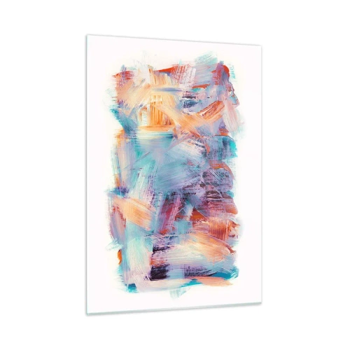 Tablou pe sticlă - O dezordine colorată - 50x70 cm