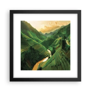 Poster în ramă neagră - Valea vietnameză - 30x30 cm