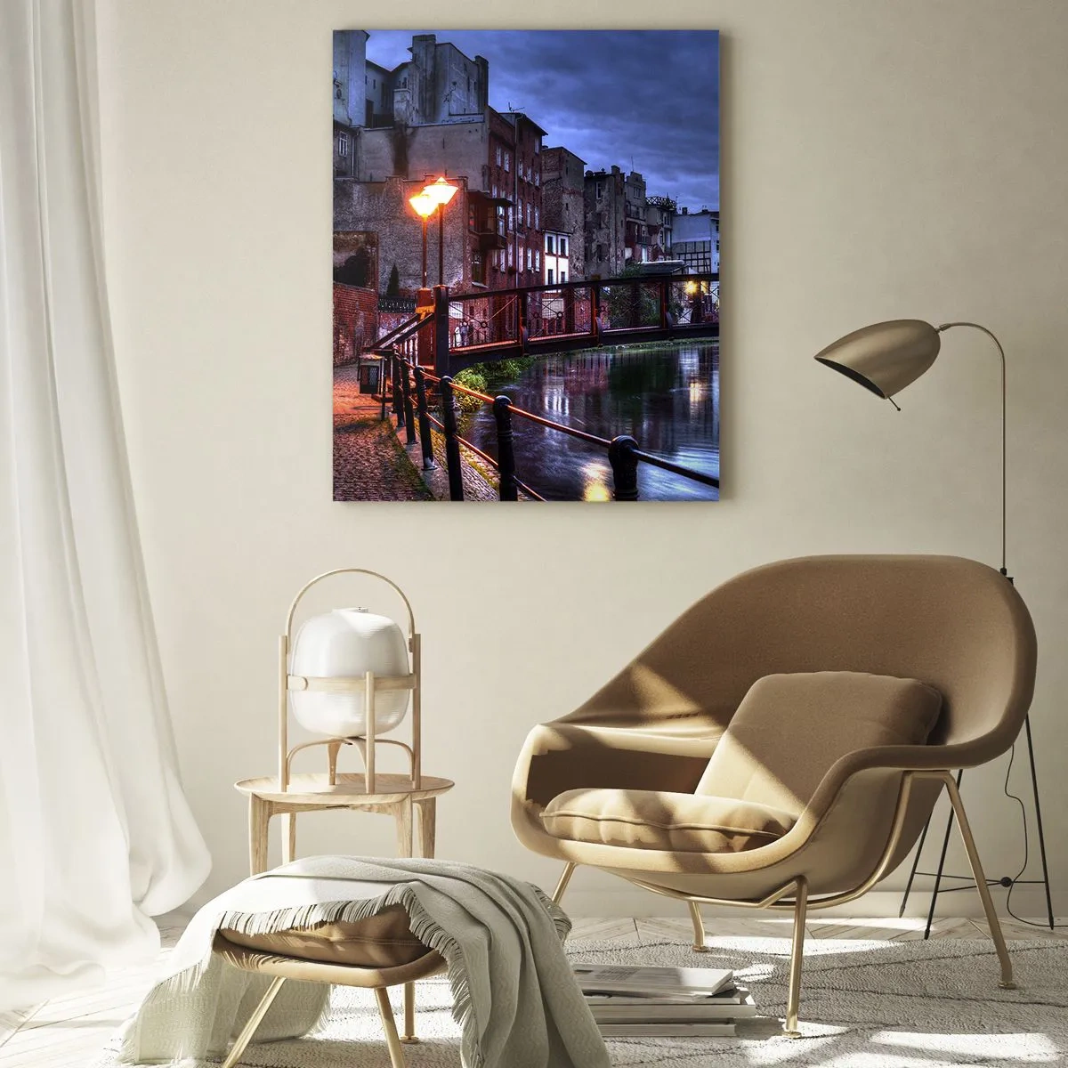 Tablou pe sticlă - Tu nu știai că Bydgoszcz arată așa - 50x70 cm