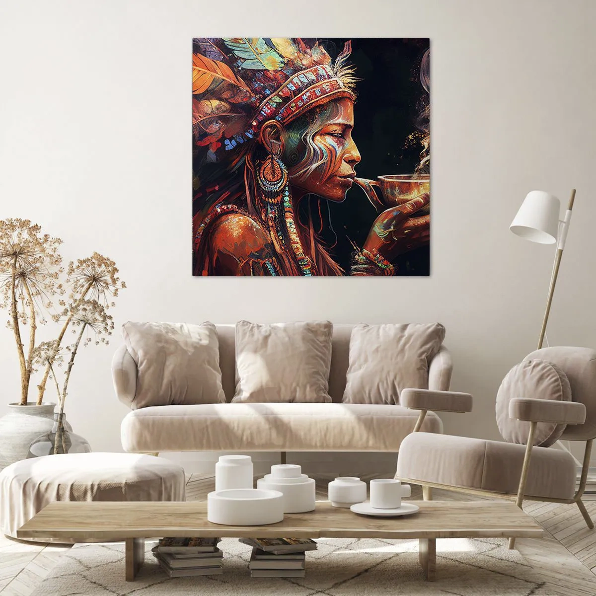 Tablou pe pânză - Ritual magic - 40x40 cm