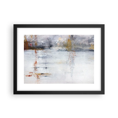 Poster în ramă neagră - În spatele cortinei de aer - 40x30 cm