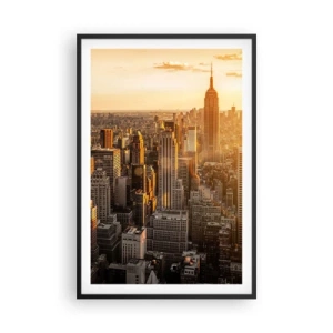Poster în ramă neagră - Crescând la soare - 61x91 cm