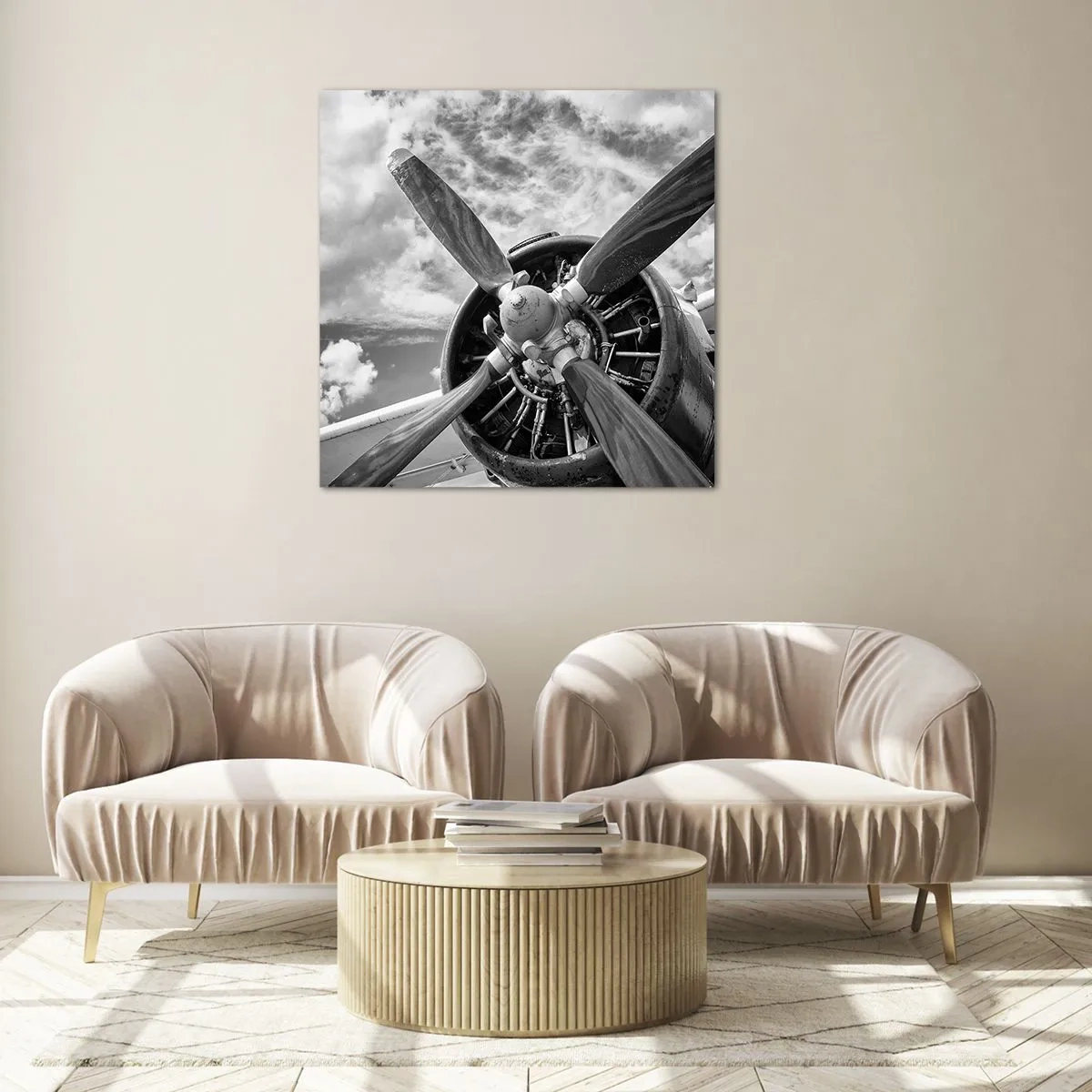 Tablou pe sticlă - Cuceritorul cerului - 60x60 cm