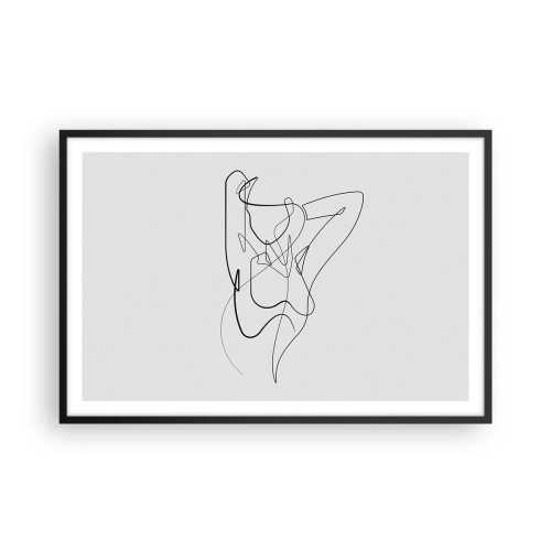 Poster în ramă neagră - Cine ești tu? - 91x61 cm