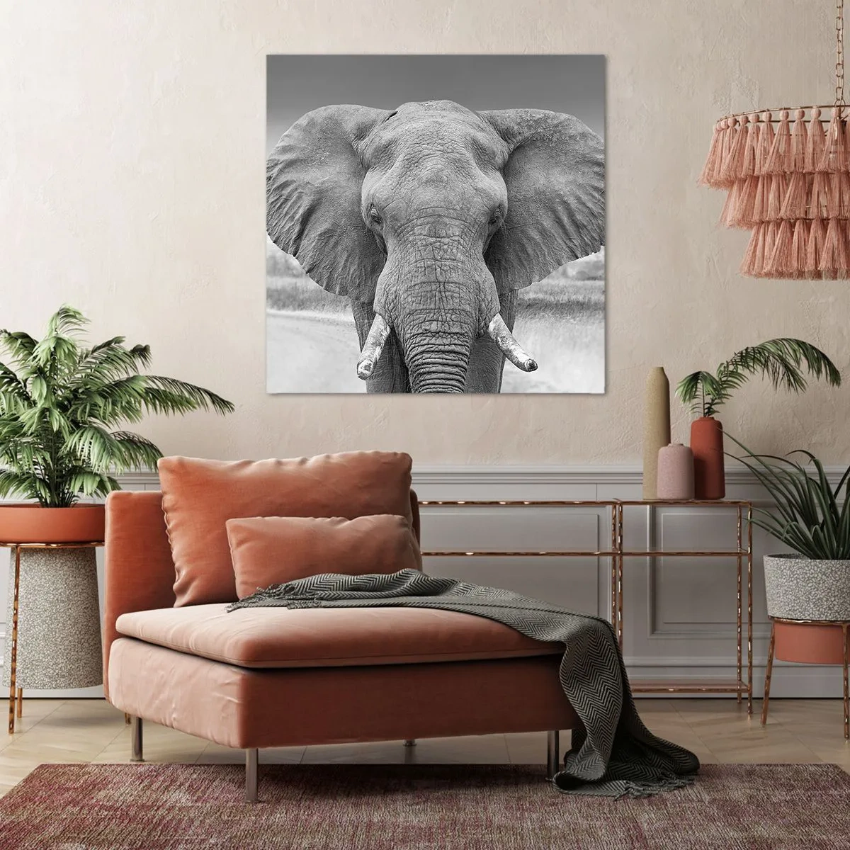 Tablou pe pânză - Bun venit în lumea mea - 50x50 cm