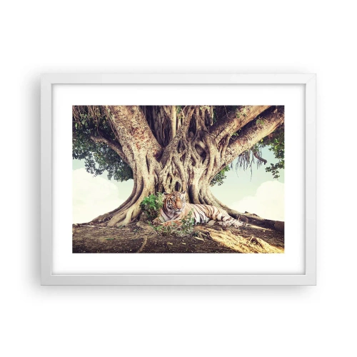 Poster în ramă albă - O perspectivă din Geneză - 40x30 cm