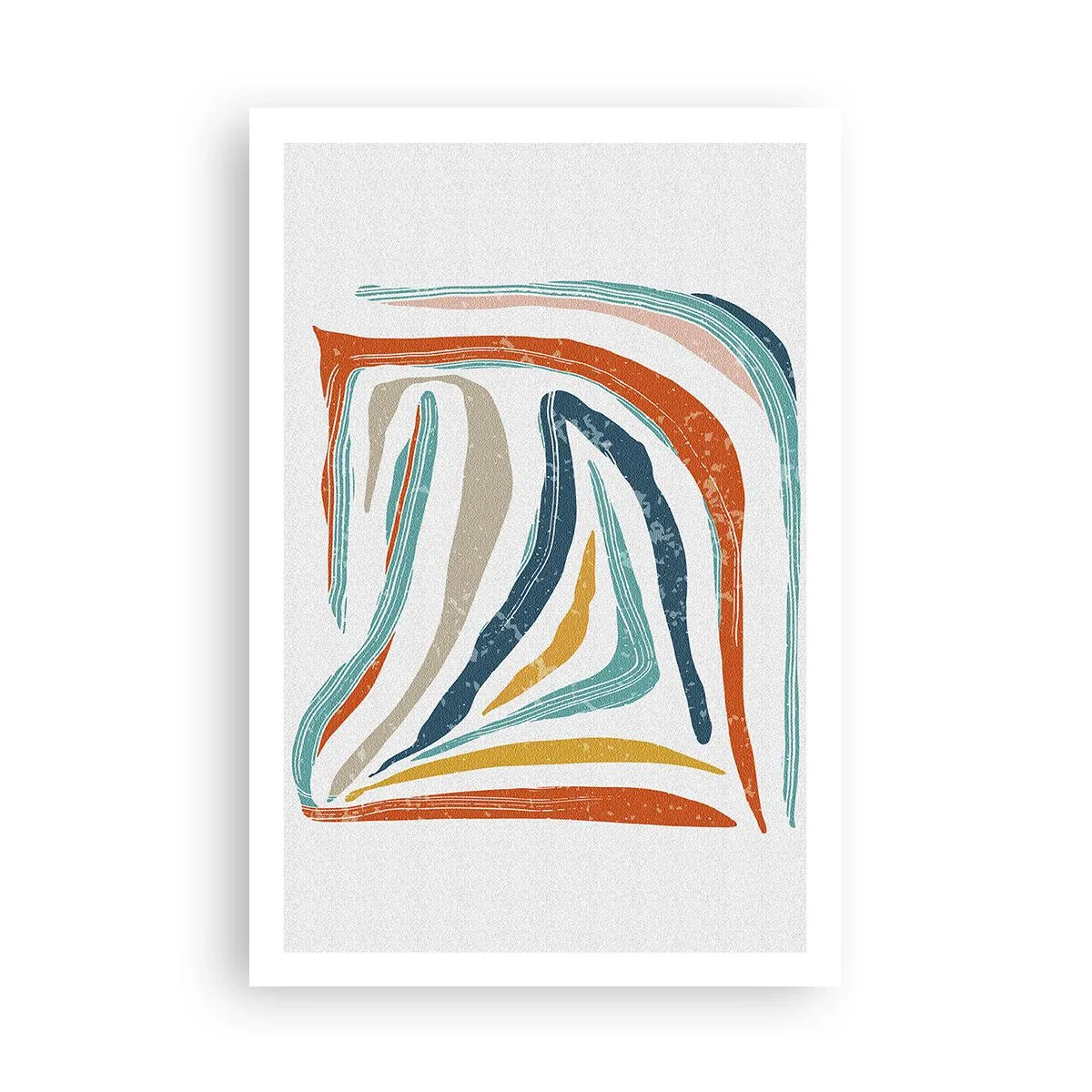 Poster - Abstracție prietenoasă și zâmbitoare - 61x91 cm