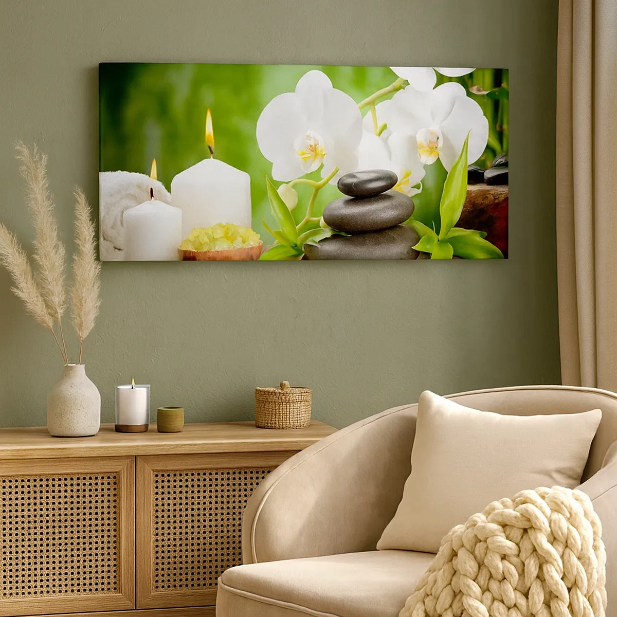 Tablou pe pânză - Fragrant, floral, atingere delicată - 30x30 cm