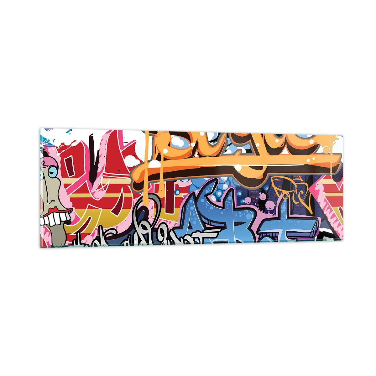 Tablou pe sticlă - Picturi murale, picturi murale... - 90x30 cm