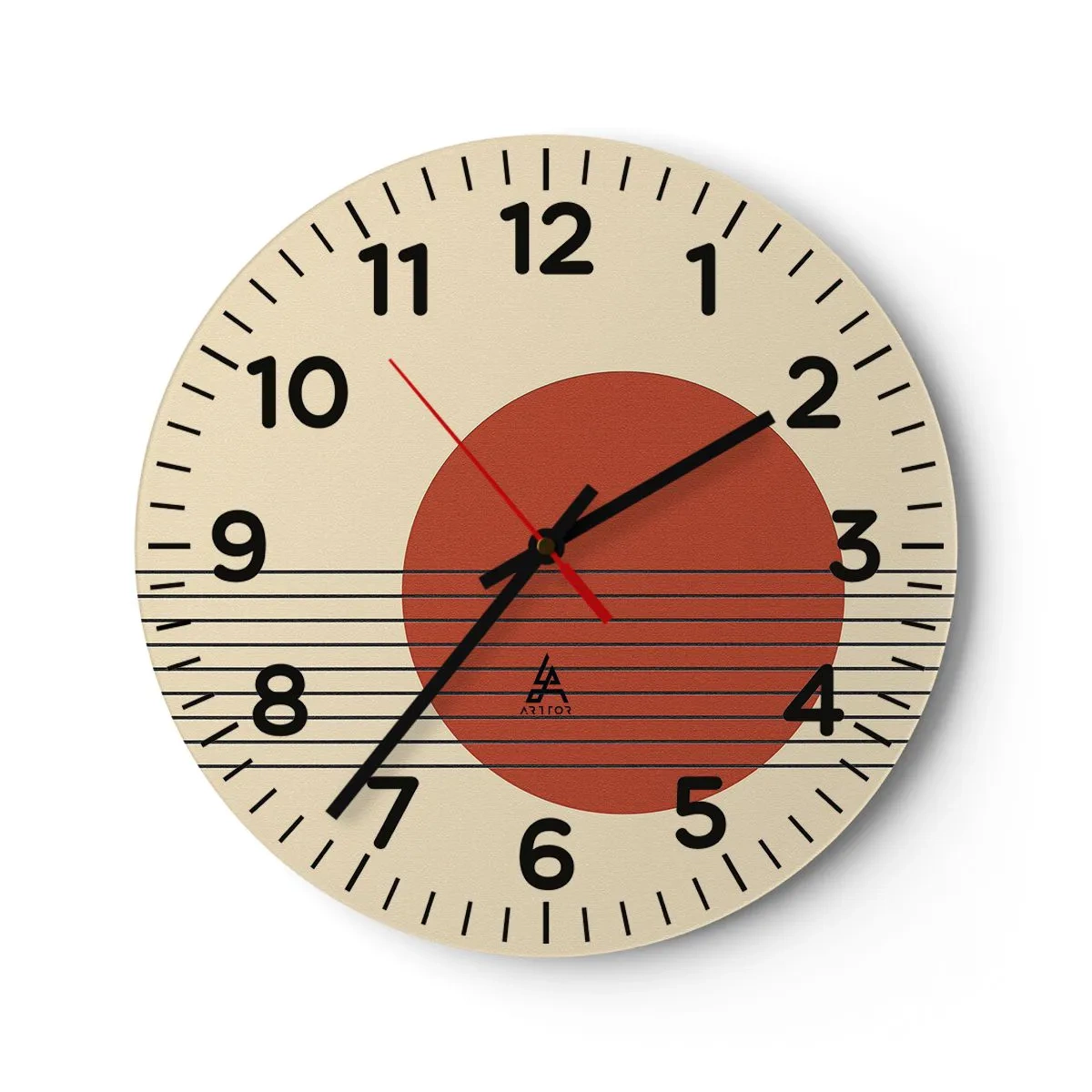 Ceas de perete - Ceas pe sticlă - În continuare - 40x40 cm