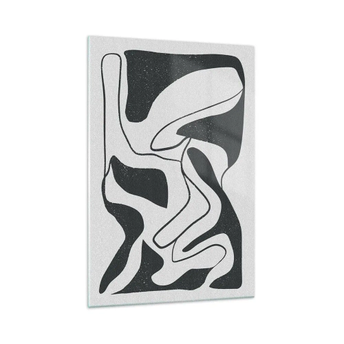 Tablou pe sticlă - Distracție abstractă în labirint - 70x100 cm
